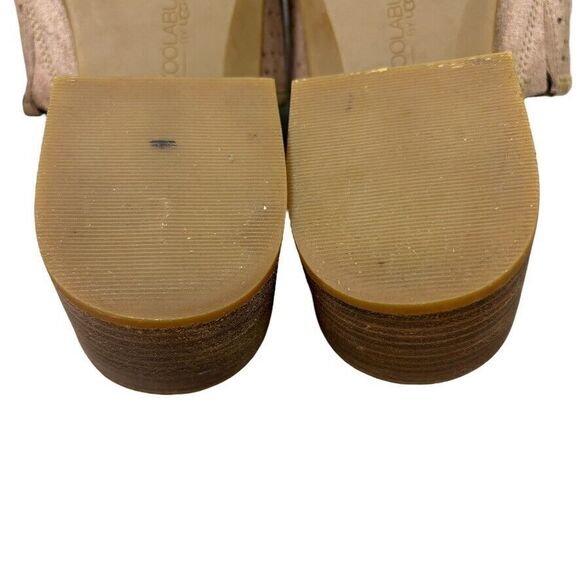 Koolaburra Raychel Brown Perforated Suede Block Heel Slip on Mule Womens Size 9M - Picture 9 of 12